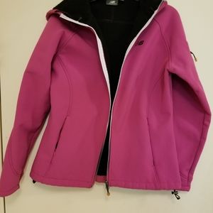 New Balance pink fleece water proof jacket
